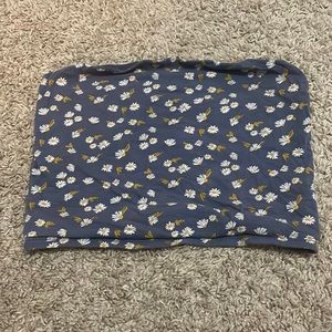 strapless crop top